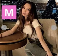 アベイル GYDA レディース バックロゴTシャツ（Shoko×SUREVE）M