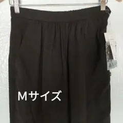 タグ付き新品 М kawaiokada ブラック パンツ 裾スリット