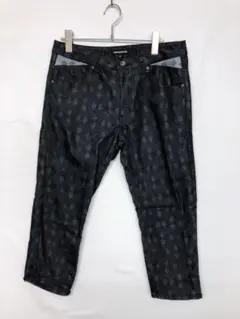 平成 古着 semantic design チェッカーデニム クロップドパンツのサムネイル