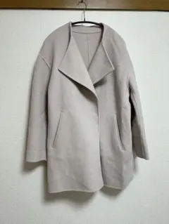 green label relaxing リバーコート ノーカラーコート