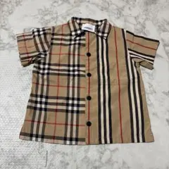 BURBERRY チェック柄 半袖シャツ 18M