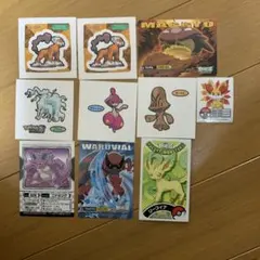 ポケモン　シールとカード１０枚　デコキャラシール他