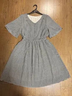 colza ハニーズ 半袖　チェック　ワンピース