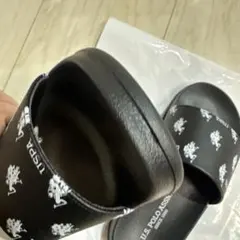 U.S.POLO ASSN. サンダル　ブラック　海遊びプール用キッズ19センチ