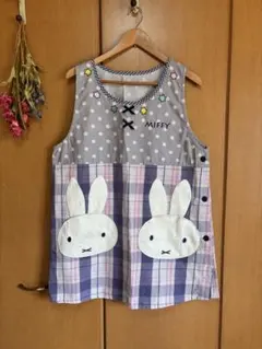 ミッフィーエプロン 保育士エプロン　ミッフィー 　エプロン