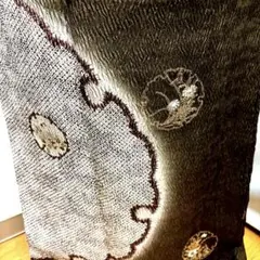 正絹 総絞り 訪問着 刺繍 雪輪柄のサムネイル