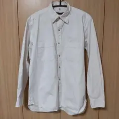 ユニクロ/ワークシャツ/長袖シャツ/アイボリー