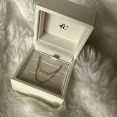 4°C ゴールドチェーンブレスレット