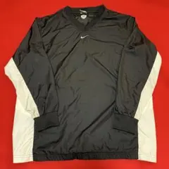 NIKE Vネックジャケット黒/白