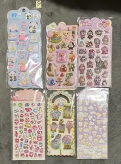 SALE 【新品　国内購入ぷっくり立体シールセット21】同梱割有(条件、限度有)