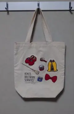 지브리 마녀배달부 키키 トートバッグ 刺繍