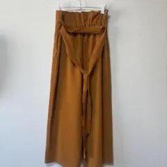 ブラウン ワイドパンツ