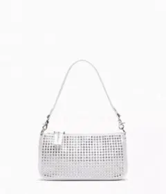 【新品】Zara ラインストーンシャイニーバッグ