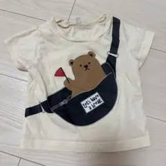 くま ボディバッグ風 プリント Tシャツのサムネイル