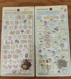【正規品】ボンボンドロップシール　サンリオポムポムプリン第二弾　文字　2枚セット