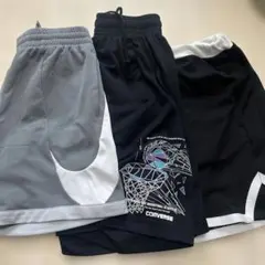 CONVERSE NIKEバスケットボールショートパンツ 3点セット