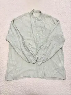 薄緑色長袖シャツ Mサイズ　セレクトモカ　selectMOCA グリーン　シアー
