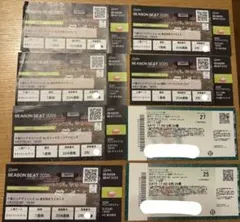 千葉ロッテマリーンズ 開催済みチケット 半券