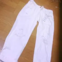 INGNI ダメージジーンズ ホワイト