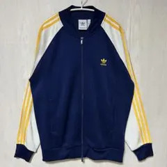美品 adidas アディダス SST トラックジャケット 紺/白/黄 3XLのサムネイル