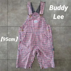 【95cm】Buddy Lee オーバーオール チェック柄 サッカー生地　サロペのサムネイル