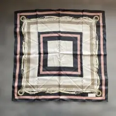 TRUSSARDI シルク綿スカーフ 約56cm 新品未使用