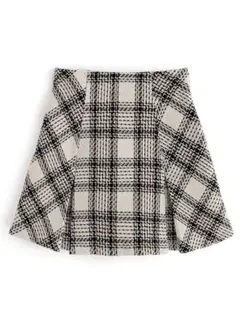 GRL グレイル インパン裏地付きツイードチェックミニスカート[tu891]