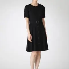 美品 ブルーレーベルクレストブリッジ 現行 クリアストレッチポンチワンピース M