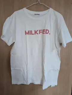 MILKFED. ホワイト ロゴプリント Tシャツ ONE SIZEのサムネイル