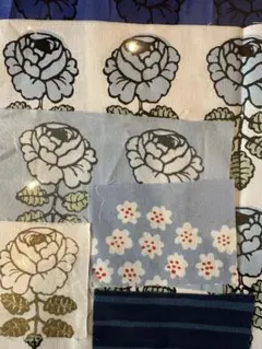 マリメッコ はぎれセット　ヴィヒキルース　27個 青系　ヴィンテージ