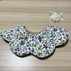 ハンドメイド　スタイ　よだれかけ　360°スタイ　リバーシブル　花柄　モリス