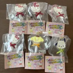 サンリオキャラクターズ キャンディポップキーホルダー キティ プリン ポチャッコ