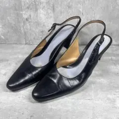 TRUSSARDI トラサルディ 本革 パンプス 25cm ストラップのサムネイル