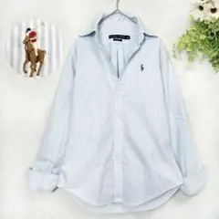 ラルフローレン オックスフォードシャツ クラシック ストライプ マルチポニー