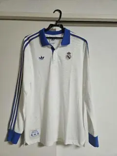 adidasレアル・マドリード テラス アイコン 長袖 ポロシャツ