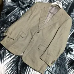 80sビンテージ LANVIN シルク100% テーラードジャケット ランバン