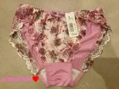 aimerfeelエメフィール❤ピンク 花柄ショーツ　 M