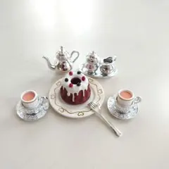 リーメント　ぷちサンプルシリーズ　ご褒美ケーキ　銀食器でティータイム