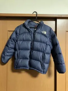 THE NORTH FACE フード付きダウンコート 140 ネイビー