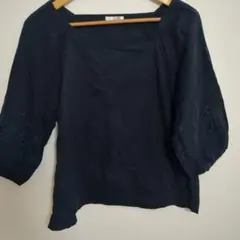 GLACIER　グラシア　スカラップレースブラウス L