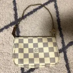 【LOUIS VUITTON 】ダミエアズール チェーンハンドバッグ ホワイト