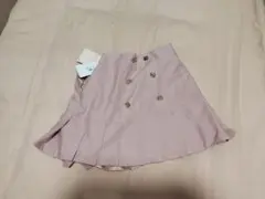 新品タグ付き プリーツスカート キュロット ピンクのサムネイル