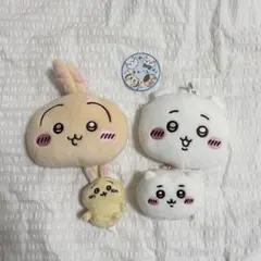 ちいかわ ぬいぐるみパスケースポーチ　4点セット