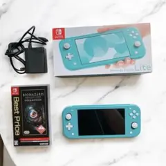 Nintendo Switch Lite ターコイズ 本体 + バイオハザード