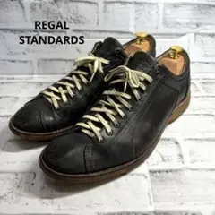 REGAL リーガルスタンダーズ 750R レザースニーカー ステッチ入り 黒のサムネイル
