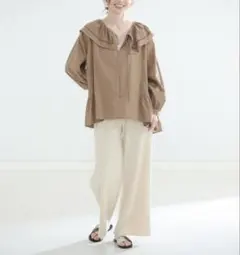 タグ付☆‪ヌキテパ ‪トビーチェックピンタックブラウス‬ グリーン‬