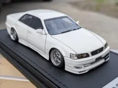 トミカ改造 トヨタ マークII 純正エアロ ツートン 白銀 深リムホットウィール トミカ改造 トヨタ マークII 純正エアロ ツートン 白銀 深リムホット