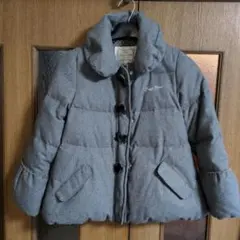 【匿名配送】Mezzo Piano グレー ダウンコート　140