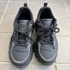 oriental trafficスニーカー 24センチ　ブラック