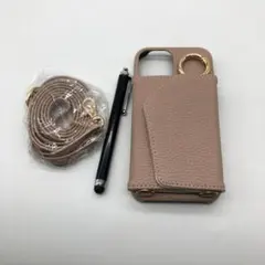 iPhone13 mini スマホケース　手帳型　レザー　A3177